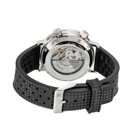 Montre homme automatique lip grande nautic ski 41mm silicone noir 671521 – montre vintage homme casio