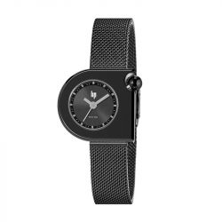 Montre femme lip 2000 mini moon acier noir 671392 - montres-femme - edora - 0