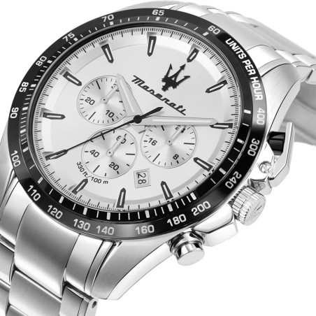 Montre homme chronographe maserati traguardo acier argenté r8873612049 – montres homme