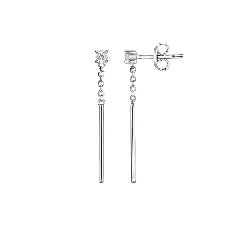 Boucles d'oreilles femme pendantes edora argent 925/1000 et oxydes edo70400510 - pendantes - edora