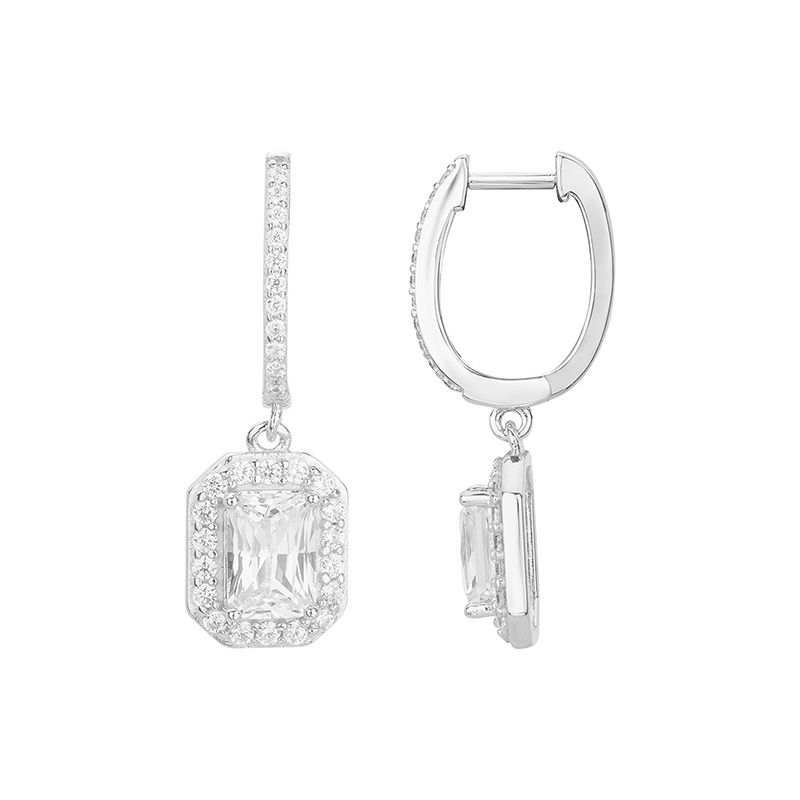 Boucles d'oreilles femme pendantes edora argent 925/1000 et oxydes edo70400606 - pendantes - edora