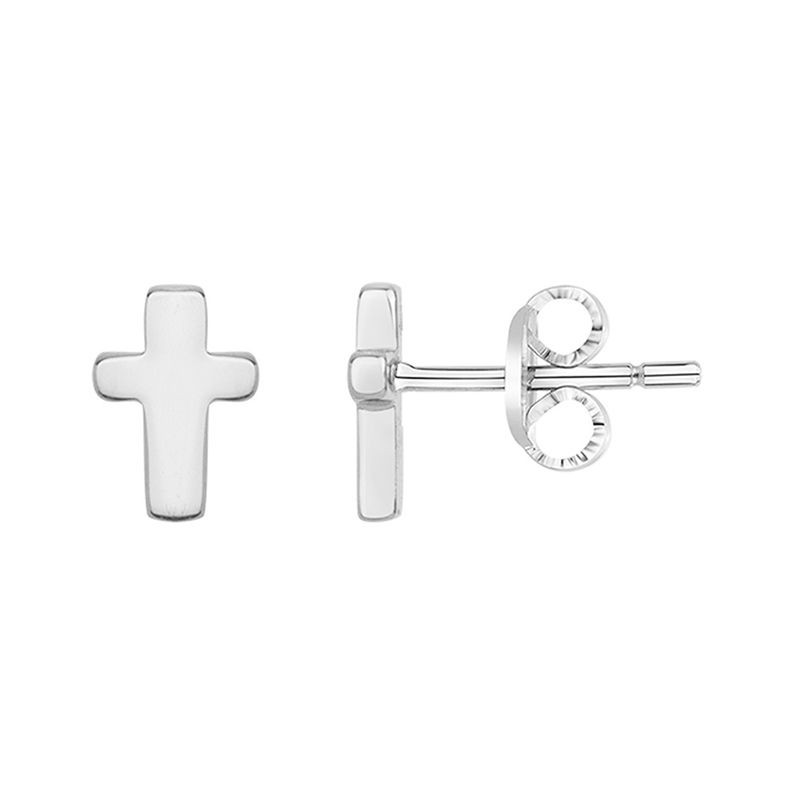 Boucles d'oreilles femme puces croix edora argent 925/1000 edo70400645 - puces - edora