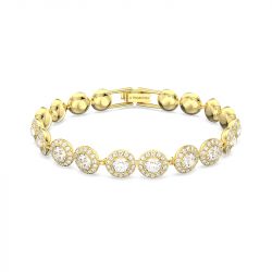 Bracelet femme swarovski tennis una angelic métal doré et cristaux 5505469 - bracelets-femme - edora - 0