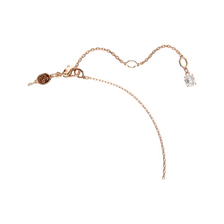 Collier femme swarovski hyperbola métal doré rose et zircones 5677623 – colliers femme