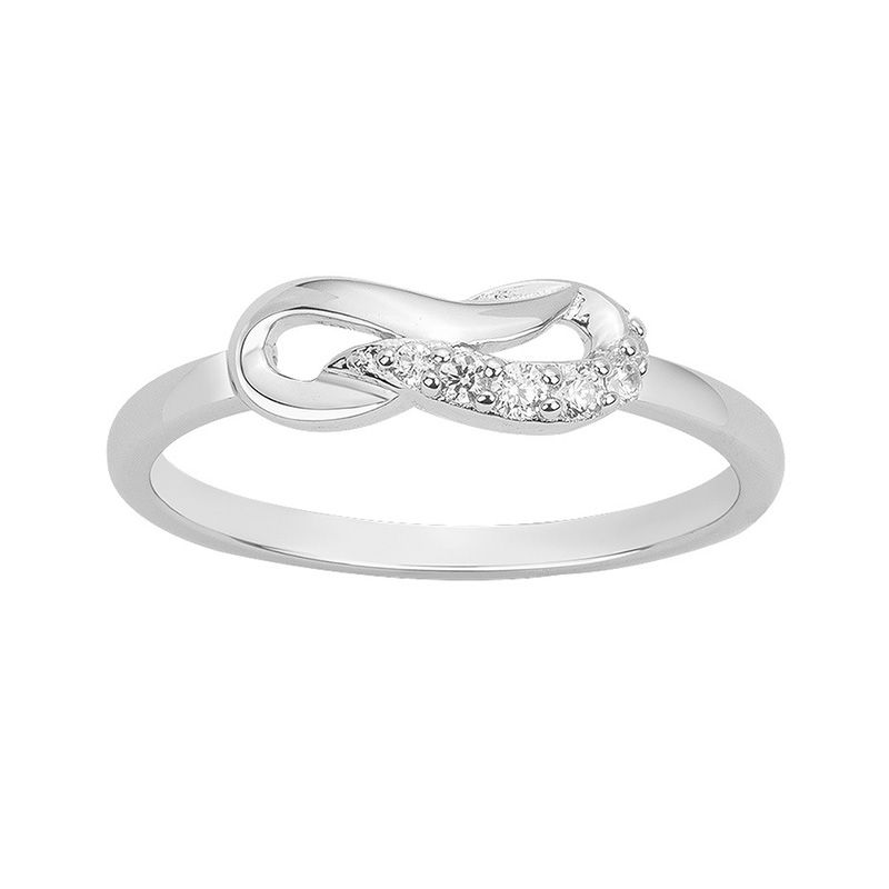 Bague femme signe infini edora argent 925/1000 et oxydes edo70100840 - bagues-femmes - edora
