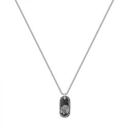Collier homme phebus apache acier gris 75-0169 - accueil - edora - 0