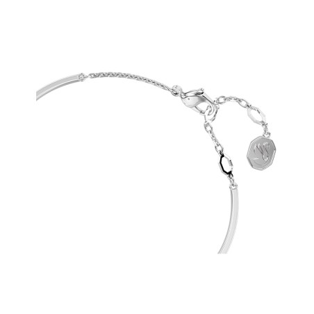 Bracelet femme jonc coeur swarovski idyllia métal argenté et cristaux 5684385 – joncs