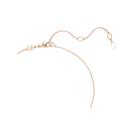 Collier femme swarovski hyperbola métal doré rose et zircones 5701494 – colliers femme