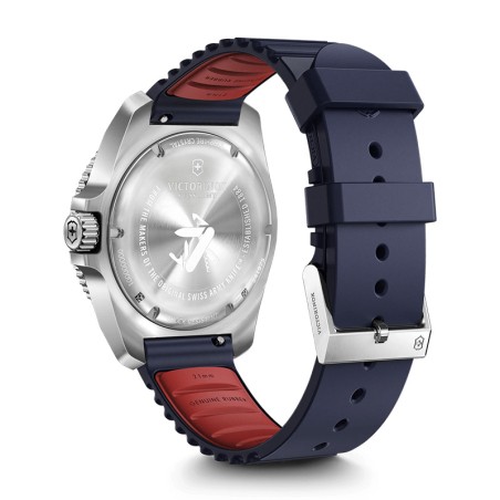 Montre homme antimagnétique victorinox journey 1884 silicone bleu 241975 – montres homme