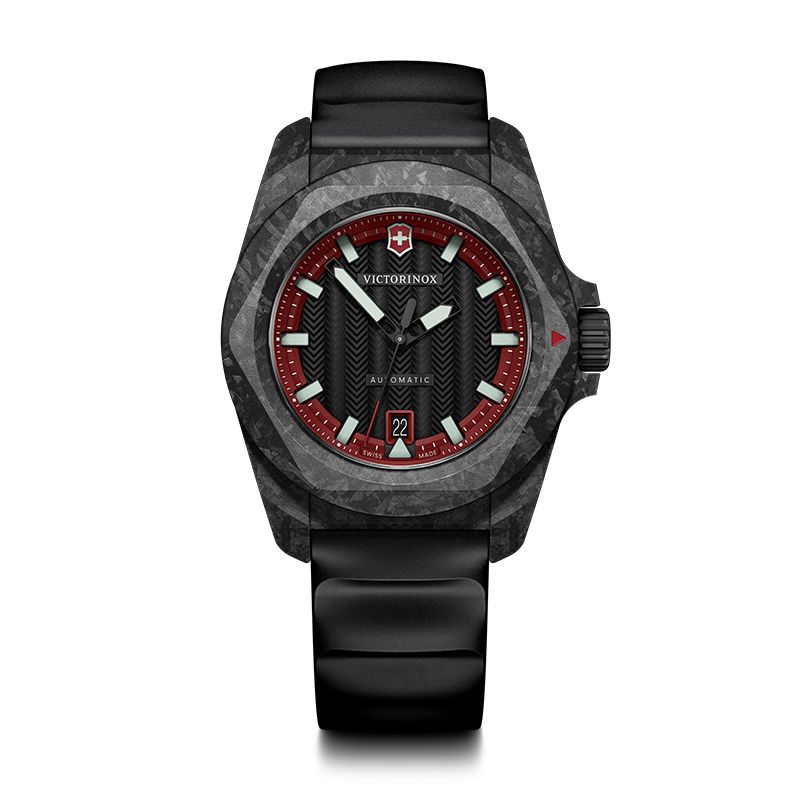 Montre homme automatique victorinox i.n.o.x silicone noir 242024.1 - montres-homme - edora