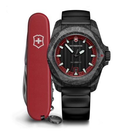 Montre homme automatique victorinox i.n.o.x silicone noir 242024.1 – montres homme