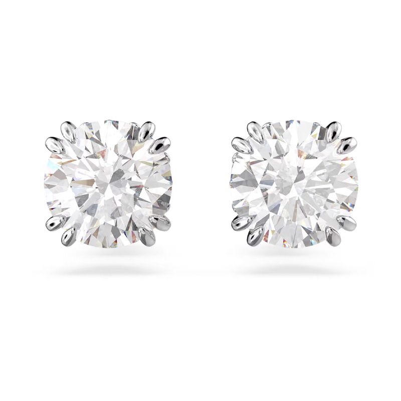 Puces femme swarovski stilla métal rhodié et oxydes 5636712 - puces - edora