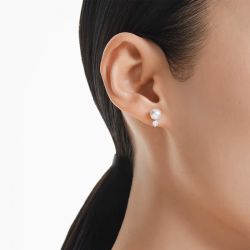 Puces femme swarovski matrix métal rhodié et oxydes 5694225 - puces - edora - 1