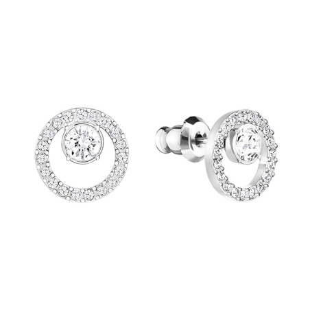 Puces femme swarovski constella métal rhodié et cristaux 5201707 – puces