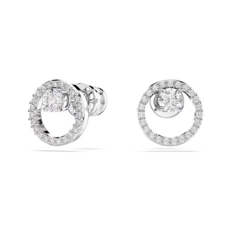 Puces femme swarovski constella métal rhodié et oxydes 5692262 – puces
