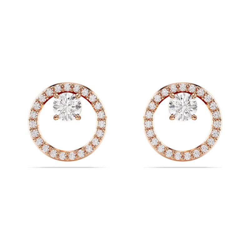 Puces femme swarovski constella métal doré rose et oxydes 5692263 - puces - edora