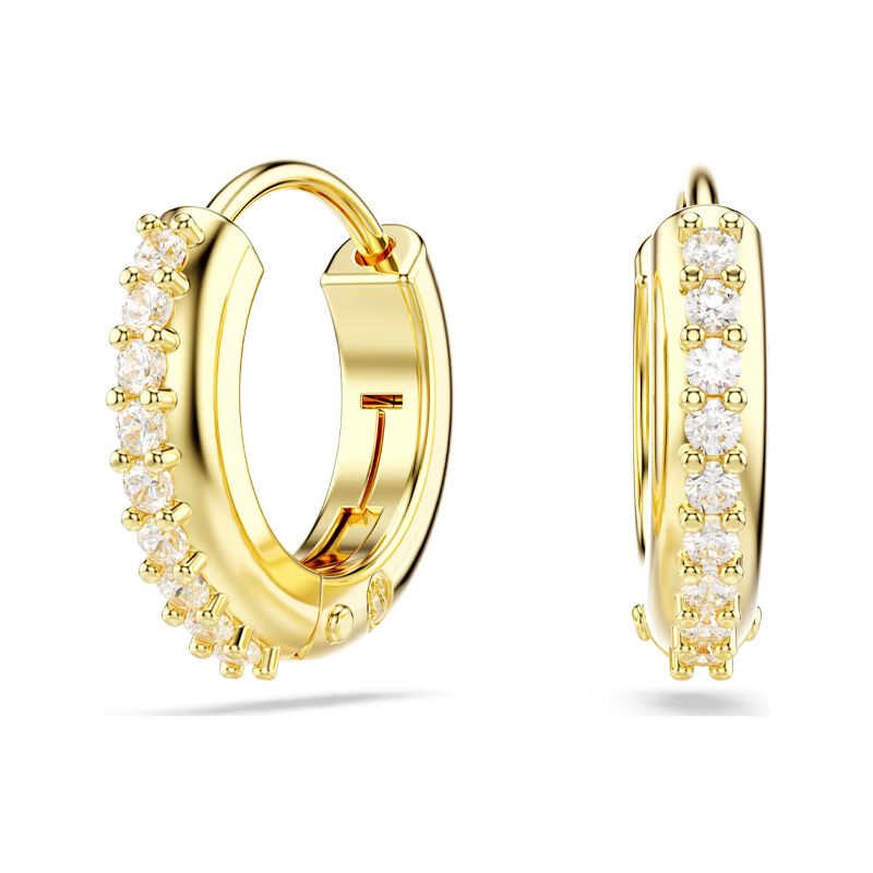 Boucles d'oreilles femme créoles swarovski matrix métal doré et cristaux 5697228 - boucles-d-oreilles-femme - edora