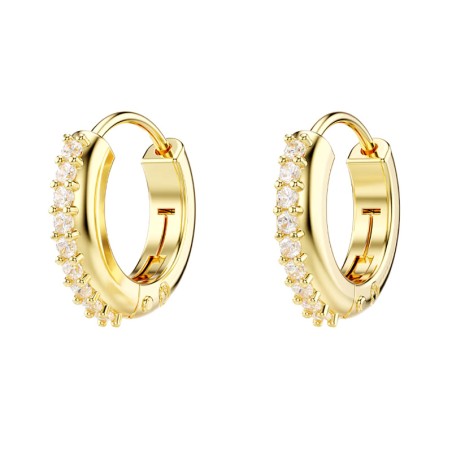 Boucles d'oreilles femme créoles swarovski matrix métal doré et cristaux 5697228 – boucles d'oreilles femme