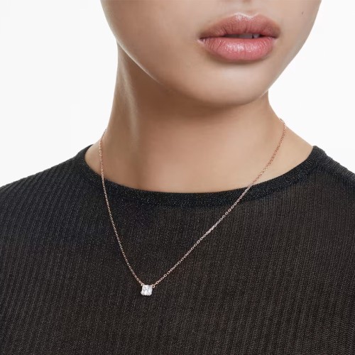 Collier Femme SWAROVSKI STILLA Métal Plaqué Or Rose