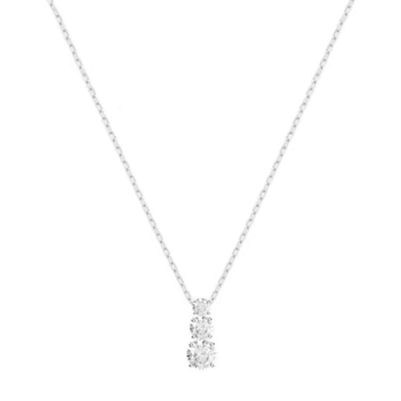 Collier femme swarovski stilla attract métal rhodié et cristaux 5414970 - colliers-femme - edora