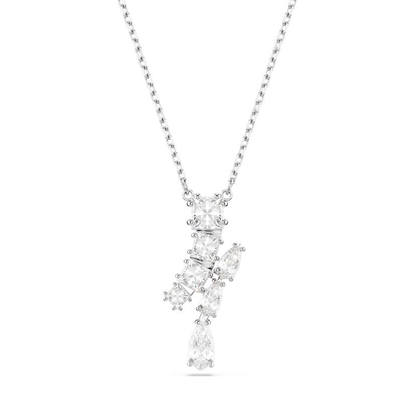 Collier femme swarovski matrix métal rhodié et oxydes 5700420 - colliers-femme - edora
