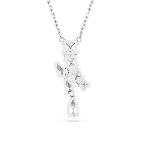 Collier femme swarovski matrix métal rhodié et oxydes 5700420 – colliers femme