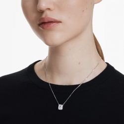 Collier femme swarovski stilla métal rhodié et oxydes 5693405 - colliers-femme - edora - 1