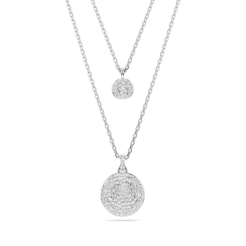 Collier Femme SWAROVSKI MULTIPLE SUBLIMA Métal Rhodié Blanc