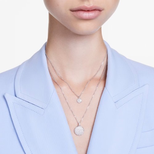 Collier Femme SWAROVSKI MULTIPLE SUBLIMA Métal Rhodié Blanc