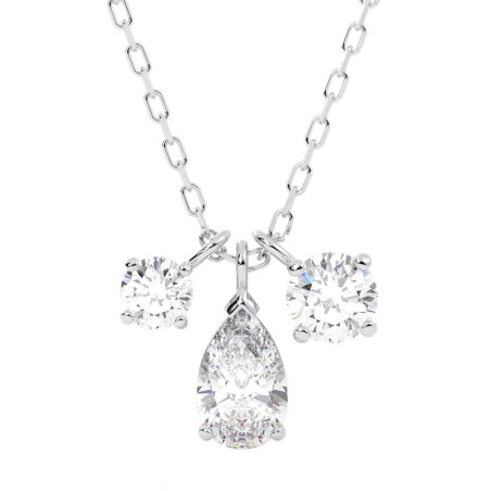 Collier femme swarovski mesmera métal rhodié et oxydes 5571077 – colliers femme