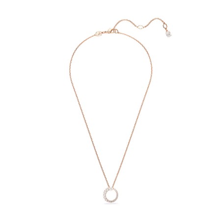 Collier femme swarovski matrix métal doré rose et cristaux 5692265 – colliers femme