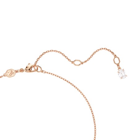 Collier femme swarovski matrix métal doré rose et cristaux 5692265 – colliers femme