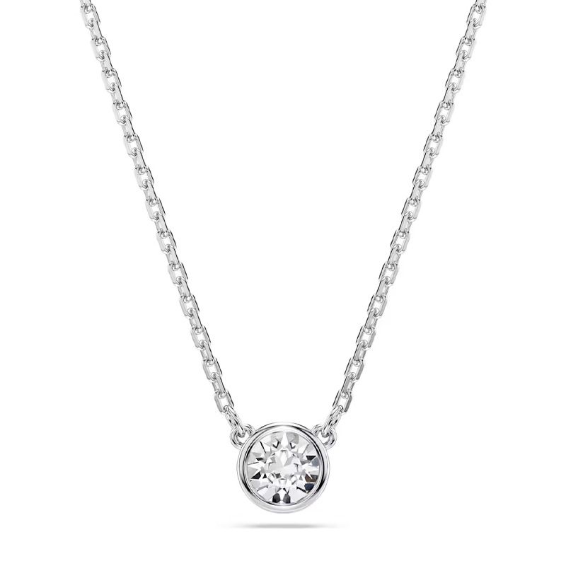 Collier femme swarovski imber métal rhodié et cristaux 5696039 - colliers-femme - edora