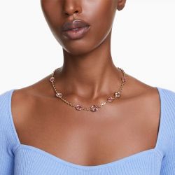 Collier femme swarovski imber métal doré et cristaux 5684239 - colliers-femme - edora - 1