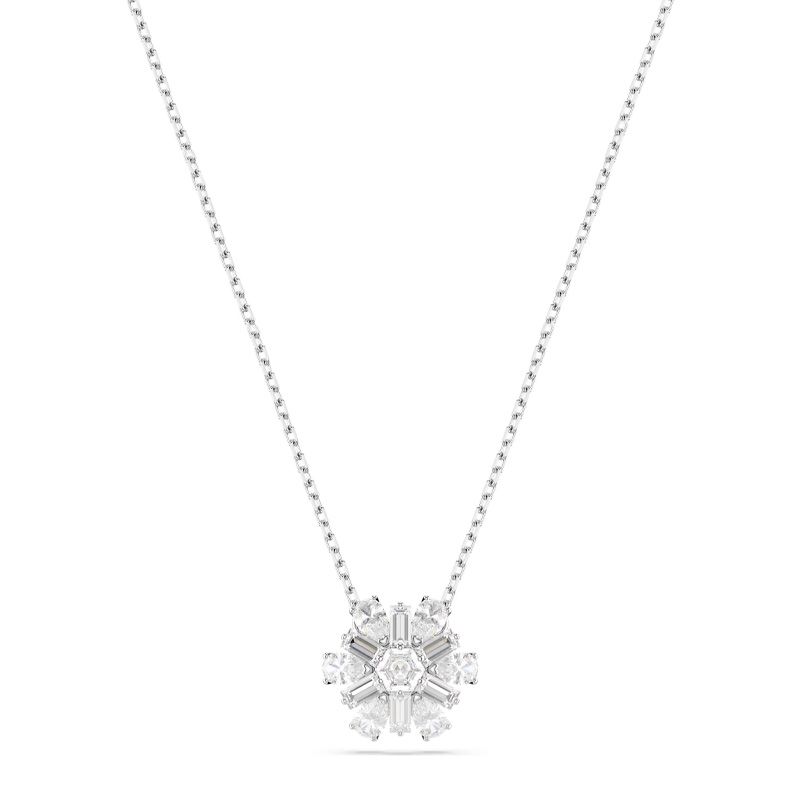 Collier femme swarovski idyllia métal rhodié et oxydes 5691484 - colliers-femme - edora