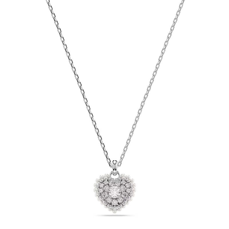 Collier femme swarovski idyllia métal rhodié et cristaux 5684386 - colliers-femme - edora