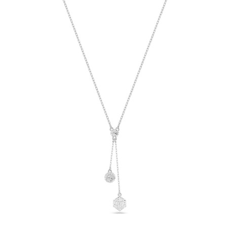 Collier femme swarovski dextera métal rhodié et cristaux 5693207 – colliers femme
