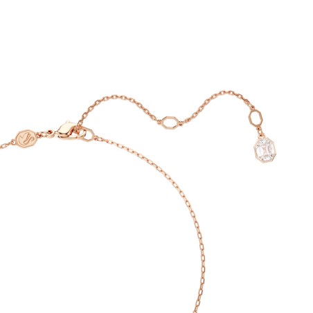 Collier femme swarovski dextera métal doré rose et cristaux 5692257 – colliers femme