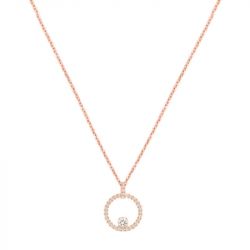 Collier femme swarovski constella métal doré rose et cristaux 5202446 - colliers-femme - edora - 0