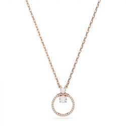 Collier femme swarovski constella métal doré rose et cristaux 5692266 - colliers-femme - edora - 0