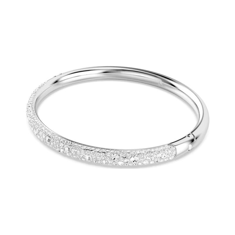 Bracelet femme jonc swarovski sublima métal rhodié blanc et cristaux 5684241 - bracelets-femme - edora