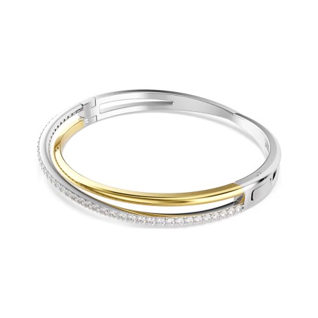 Bracelet femme jonc swarovski hyperbola métal bicolore et oxydes 5689720 – bracelets femme