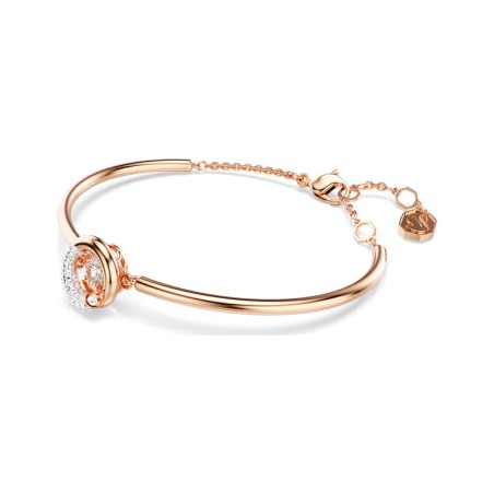 Bracelet femme jonc dextera 
 swarovski métal plaqué doré rose et cristaux 5692259 – bracelets femme