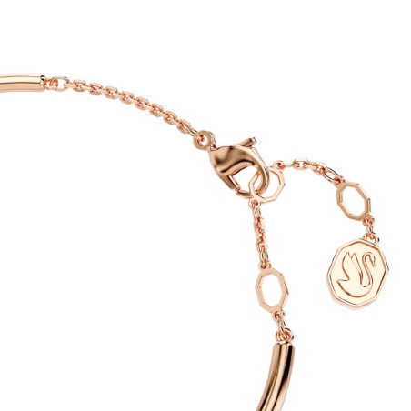 Bracelet femme jonc dextera 
 swarovski métal plaqué doré rose et cristaux 5692259 – bracelets femme