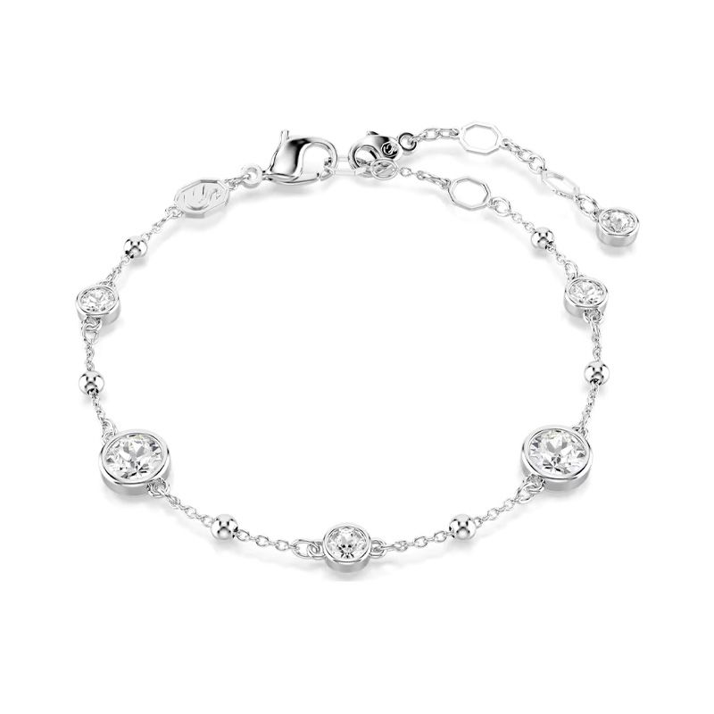 Bracelet femme imber swarovski métal rhodié blanc et cristaux 5696079 - bracelets-femme - edora