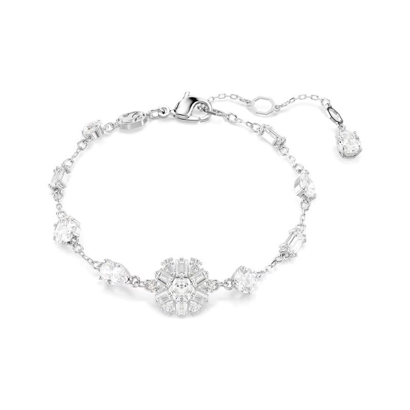 Bracelet femme idyllia swarovski métal rhodié blanc et oxydes 5691485 - bracelets-femme - edora