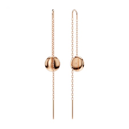 Boucles d'oreilles femme pendantes swarovski sublima métal plaqué doré rose et cristaux 5689427 – boucles d'oreilles femme