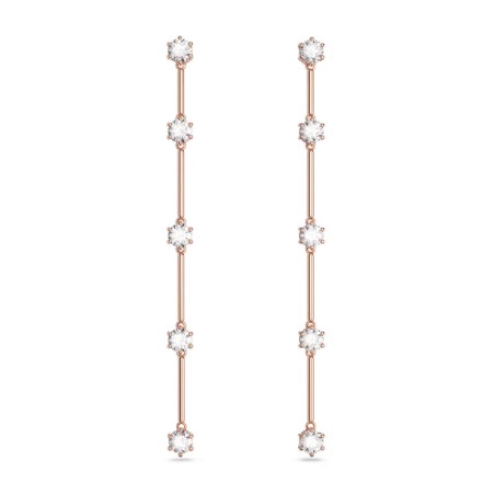 Boucles d'oreilles pendantes femme swarovski constella métal doré rose et oxydes 5661463 – boucles d'oreilles femme