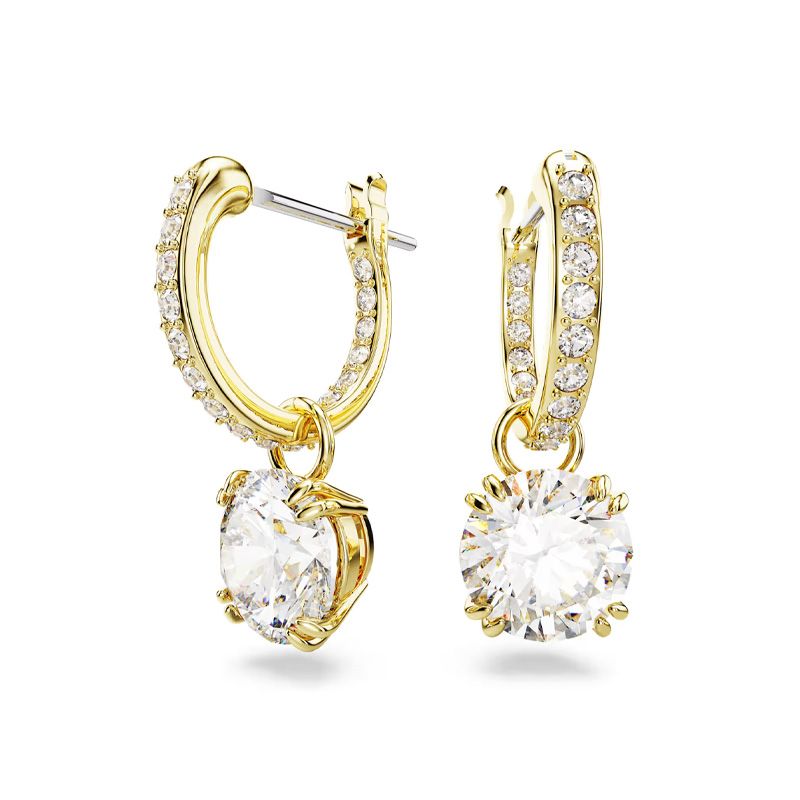 Boucles d'oreilles femme swarovski stilla métal doré et cristaux 5638802 - boucles-d-oreilles-femme - edora