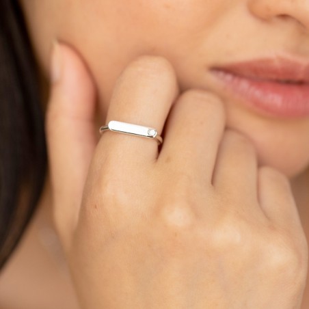 Bague Femme La Garçonne So Addict ARGENT 925/1000 et Diamant 20100042